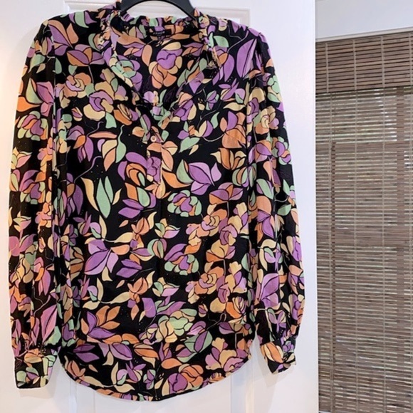 FRNCH Paris floral top size xsmall - Picture 4 of 11